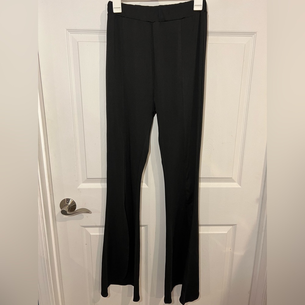 Black Flared Work Pnats